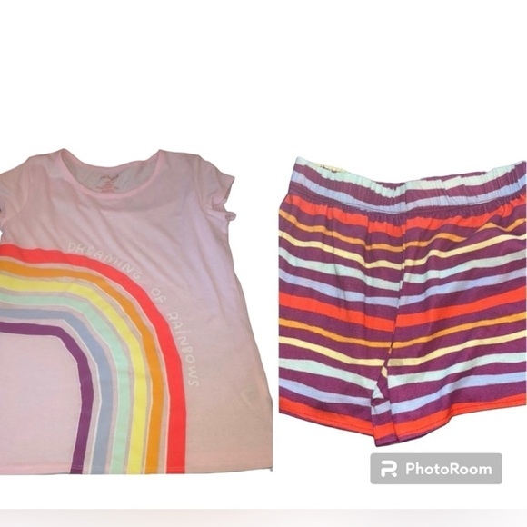 Pajamas the top NWT 10/12 Large Dreaming of Rainbows - Picture 1 of 6
